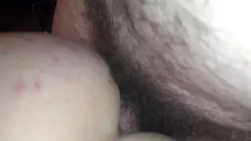 Play Fucking blonde slut bareback close up doggy style in her parents tool shed